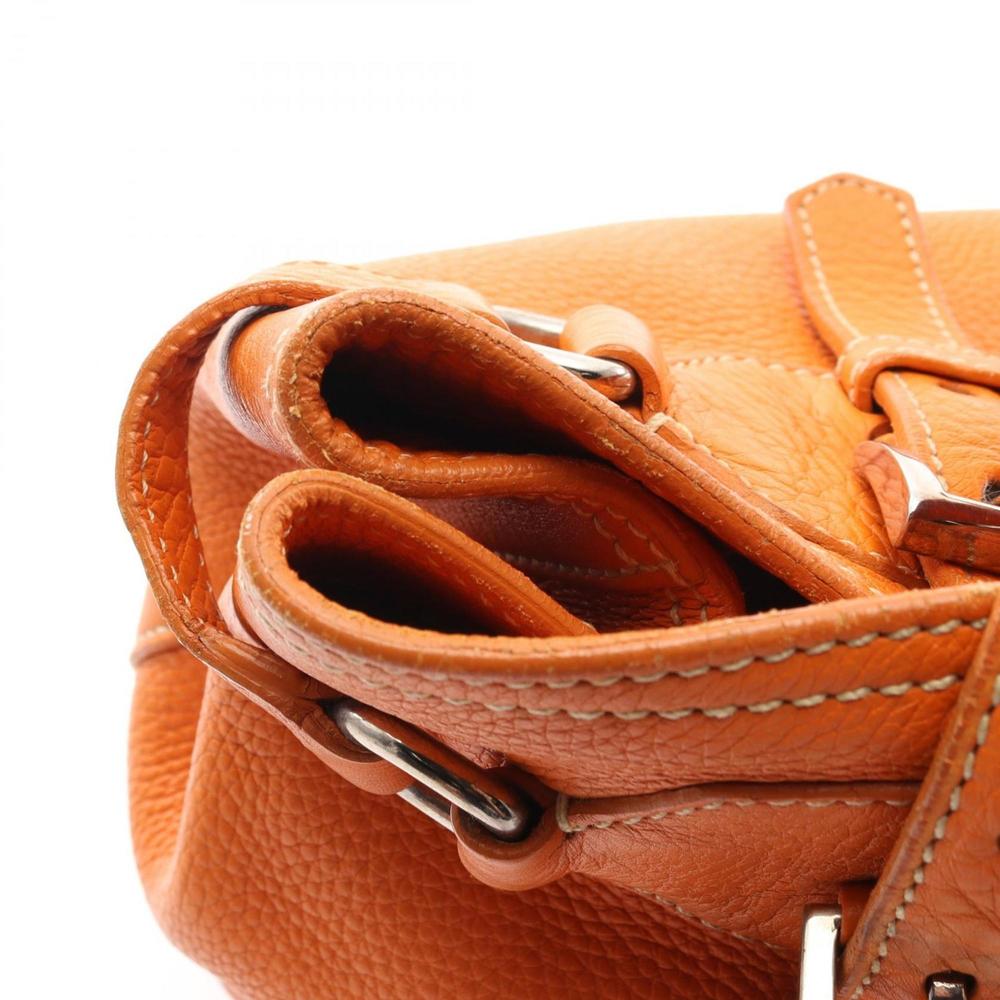 PRADA Tote bag leather women's orange - Picture 6 of 10
